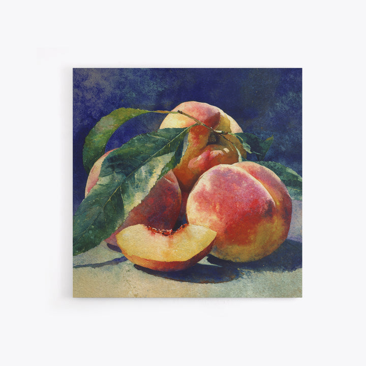 Still Life of Peaches Canvas Print, Impressionist Art, Fine Art Print, Living Room Decor, Fine Art, Impression, Painting, IMP-1x1-95