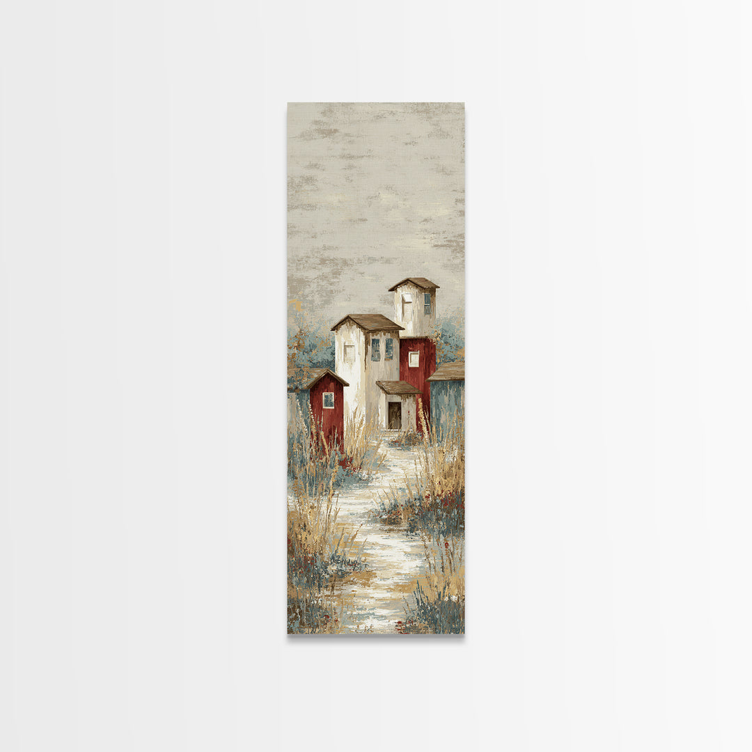 Country Lane with Flickering Sunlight Canvas Print, Impressionist Art, Gallery Wall Art, Living Room Decor, Impression, IMP-1x3-10
