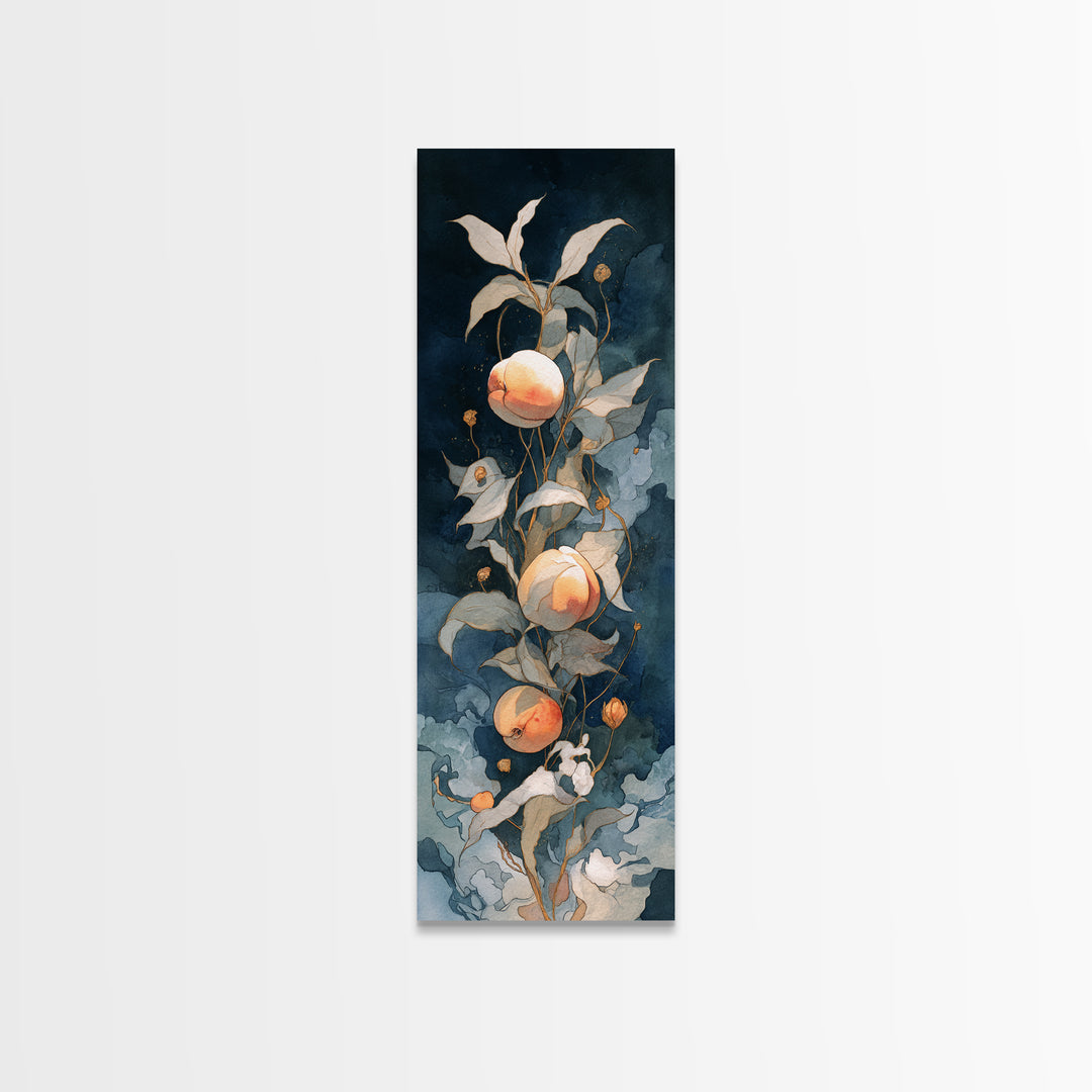 Still Life of Peaches Canvas Print, Impressionist Art, Modern Wall Art, Living Room Decor, Impression, Living Room Art, IMP-1x3-11