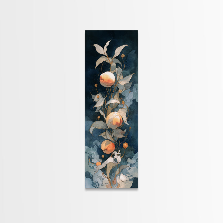 Still Life of Peaches Canvas Print, Impressionist Art, Modern Wall Art, Living Room Decor, Impression, Living Room Art, IMP-1x3-11