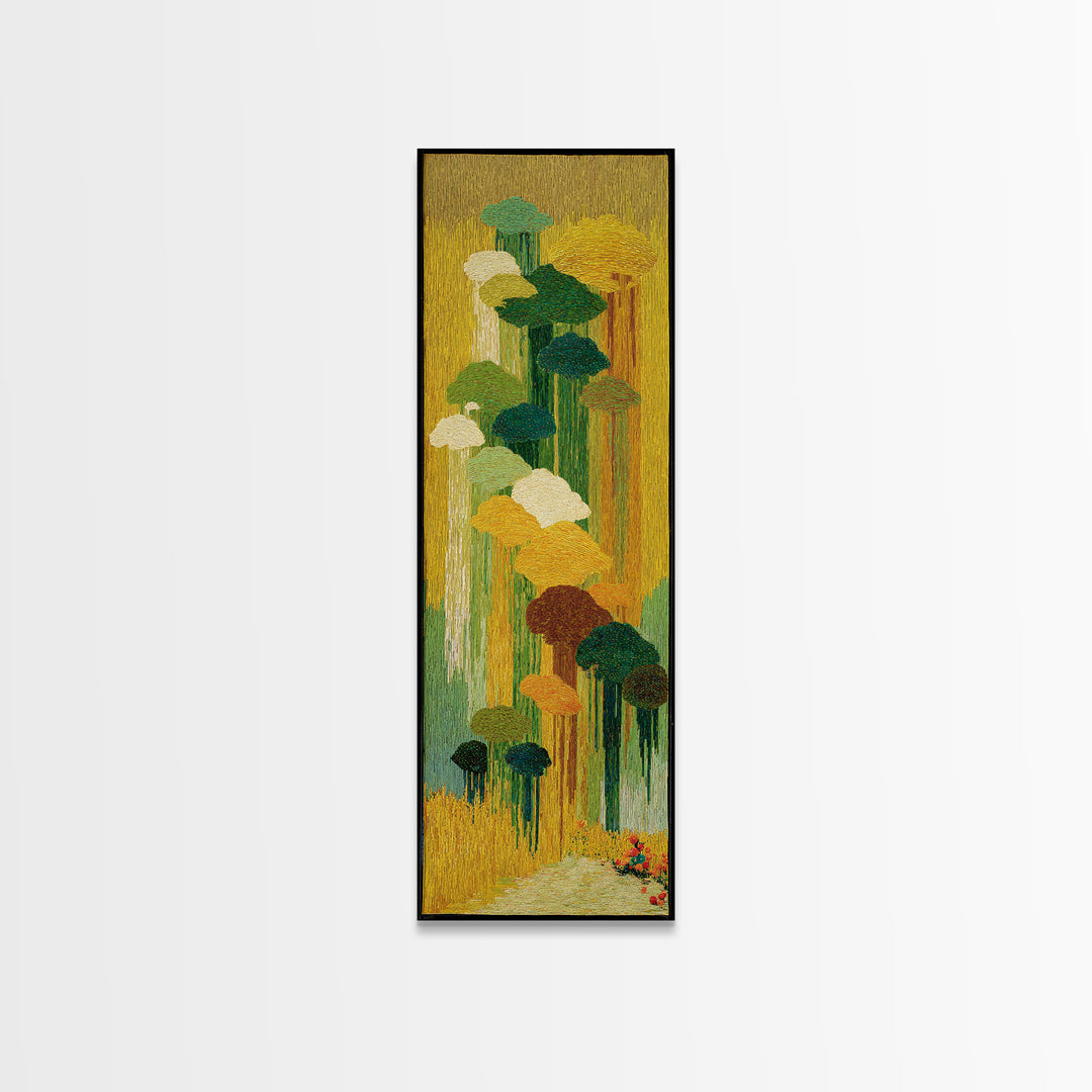 Dancers Suggested by Soft Moving Brushwork Canvas Print, Impressionist Art, Horizontal Wall Art, Living Room Decor, Impression, IMP-1x3-27