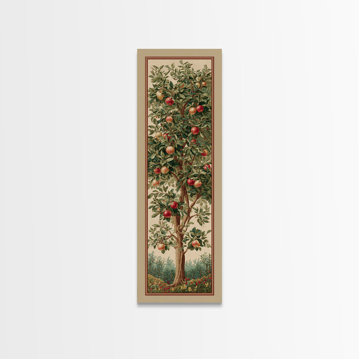 Apple Tree in Summer Orchard Framed Canvas Print, Impressionist Art, Textured Painting, Living Room Decor, Fine Art, Impression, IMP-1x3-29