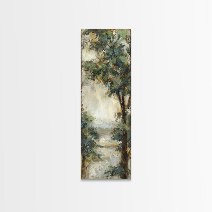 Apple Tree in Summer Orchard Framed Canvas Print, Impressionist Art, Textured Painting, Living Room Decor, Fine Art, Impression, IMP-1x3-53
