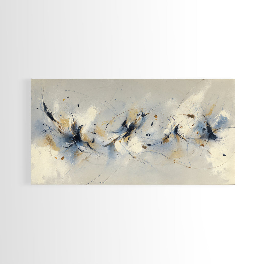 Dancers Suggested by Soft Moving Brushwork Canvas Print, Impressionist Art, Abstract Painting, Living Room Decor, Impression, IMP-2x1-11