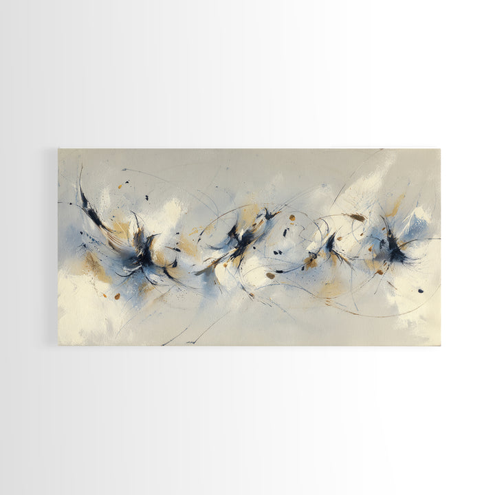 Dancers Suggested by Soft Moving Brushwork Canvas Print, Impressionist Art, Abstract Painting, Living Room Decor, Impression, IMP-2x1-11