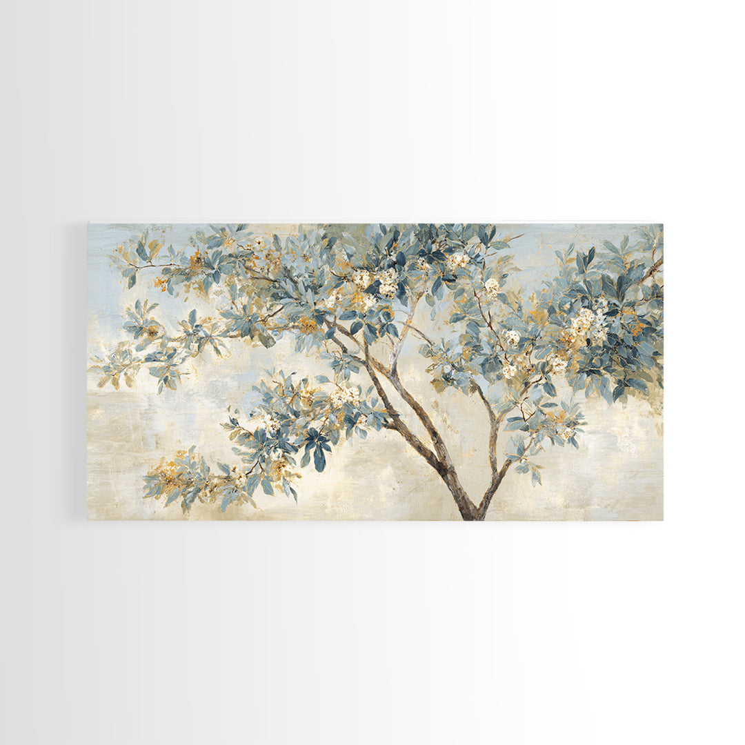 Apple Tree in Summer Orchard Framed Canvas Print, Impressionist Art, Printable Wall Art, Living Room Decor, Impression, IMP-2x1-37