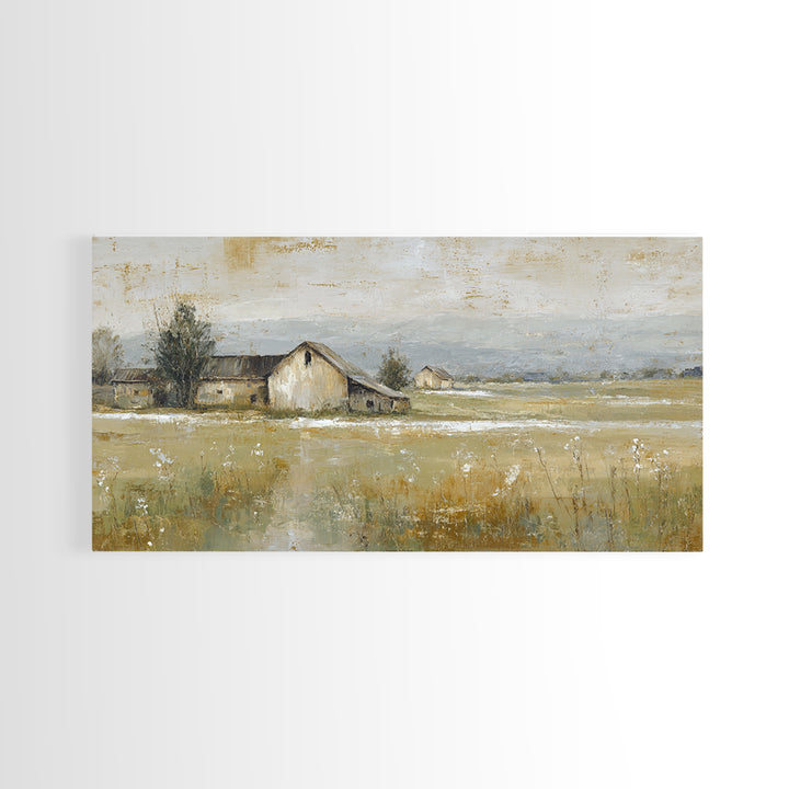 Country Lane with Flickering Sunlight Framed Canvas Print, Impressionist Art, Room Decor, Living Room Decor, Impression, IMP-2x1-42