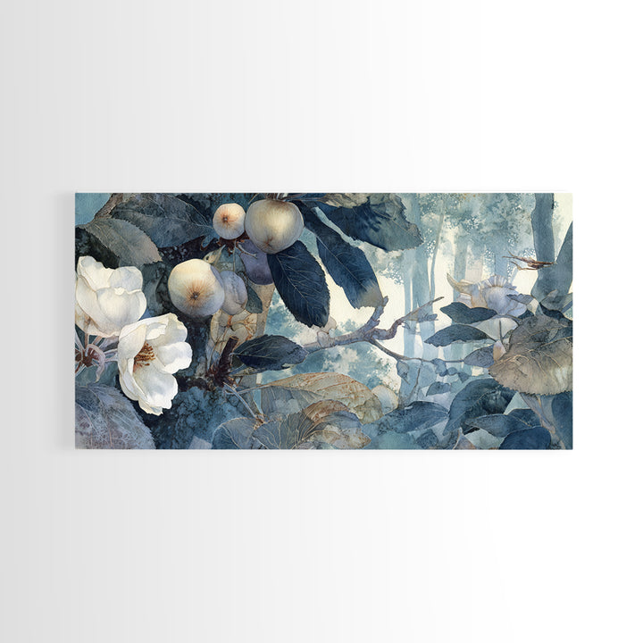 Apple Tree in Summer Orchard Canvas Print, Impressionist Art, Textured Wall Art, Living Room Decor, Fine Art, Impression, IMP-2x1-61
