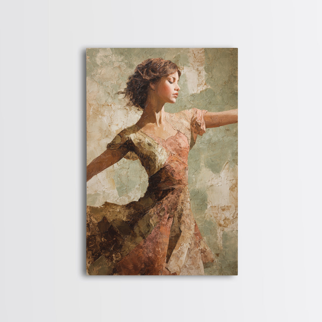 Dancers Suggested by Soft Moving Brushwork Canvas Print, Impressionist Art, Original Painting, Living Room Decor, Impression, IMP-2x3-23