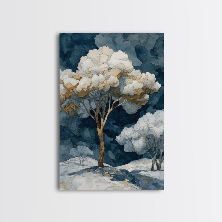 Apple Tree in Summer Orchard Canvas Print, Impressionist Art, Living Room Decor, Fine Art, Impression, Landscape Art, IMP-2x3-49