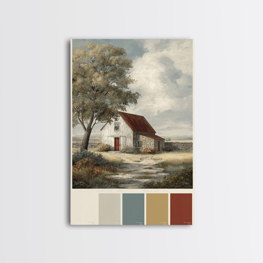 Country Lane with Flickering Sunlight Canvas Print, Impressionist Art, Art Print, Living Room Decor, Fine Art, Impression, IMP-2x3-54