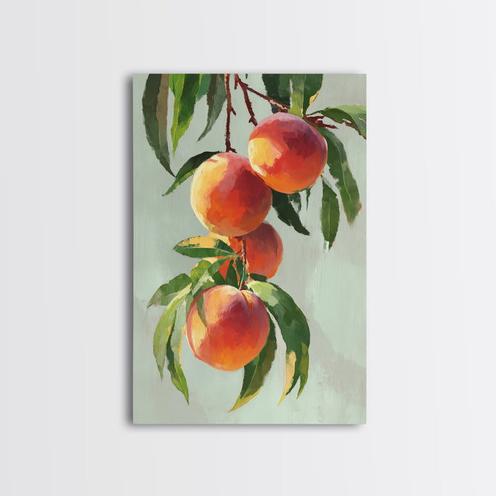 Still Life of Peaches Canvas Print, Impressionist Art, Fine Art Print, Living Room Decor, Fine Art, Impression, Painting, IMP-2x3-7