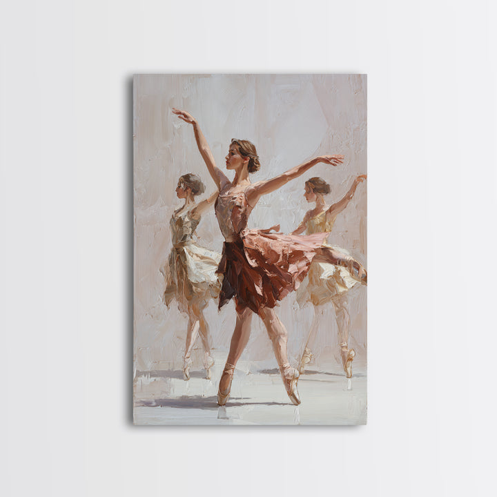 Dancers Suggested by Soft Moving Brushwork Canvas Print, Impressionist Art, Living Room Art, Living Room Decor, Oil Painting, IMP-2x3-95