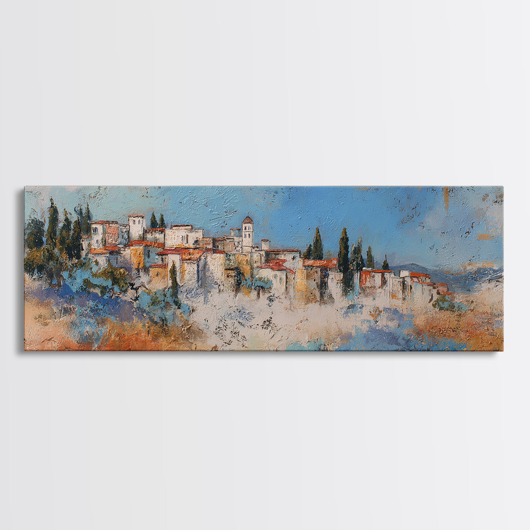 Sunset over Lavender Field Canvas Print, Impressionist Art, Landscape Wall Art, Living Room Decor, Fine Art, Impression, IMP-3x1-6