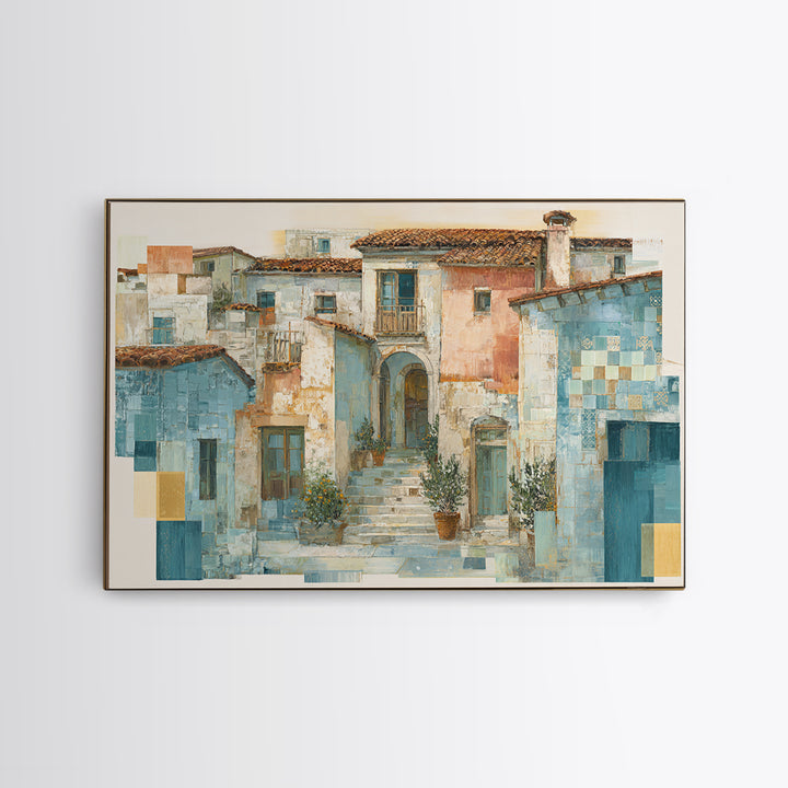 Sunset over Lavender Field Canvas Print, Impressionist Art, Coastal Wall Art, Living Room Decor, Fine Art, Impression, IMP-3x2-42