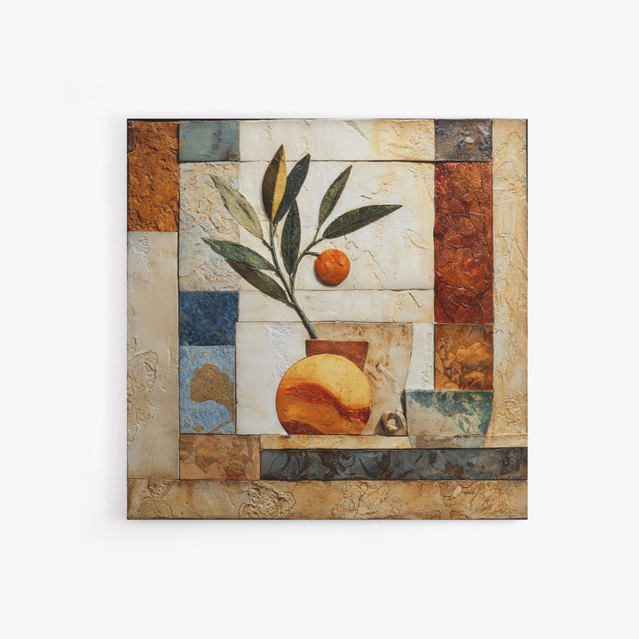 Marble Fruit Still Life Framed Canvas Print, Italian Villa Art, Gallery Wall Set, Living Room Decor, Fine Art, Villa, IVA-1x1-71