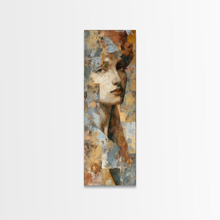 Renaissance Inspired Portrait with Modern Softness Canvas Print, Italian Villa Art, Living Room Decor, Fine Art, Villa, IVA-1x3-6