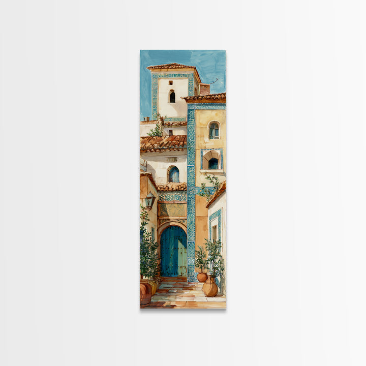 White Wine and Olives Still Life Framed Canvas Print, Italian Villa Art, Room Decor, Living Room Decor, Oil Painting, Villa, IVA-1x3-76