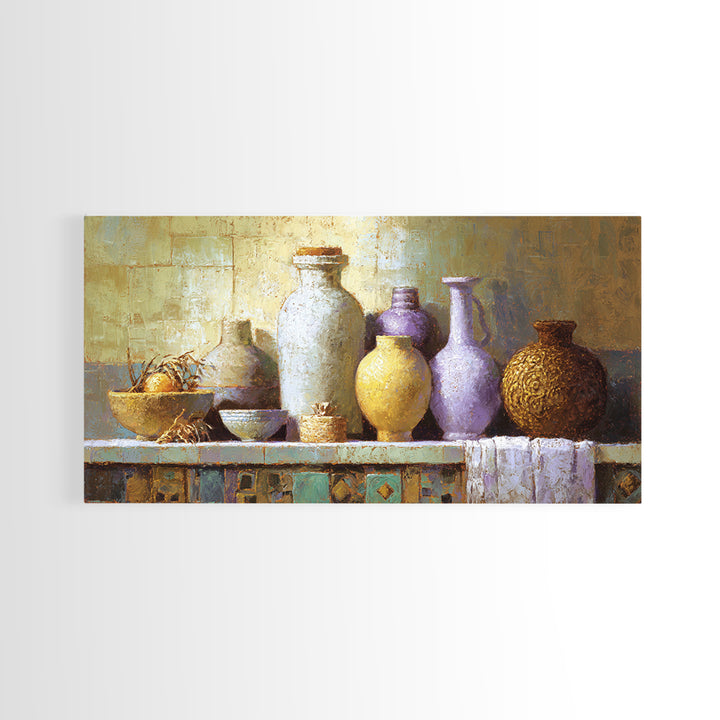 Renaissance Inspired Portrait with Modern Softness Canvas Print, Italian Villa Art, Boho Decor, Living Room Decor, Villa, IVA-2x1-86