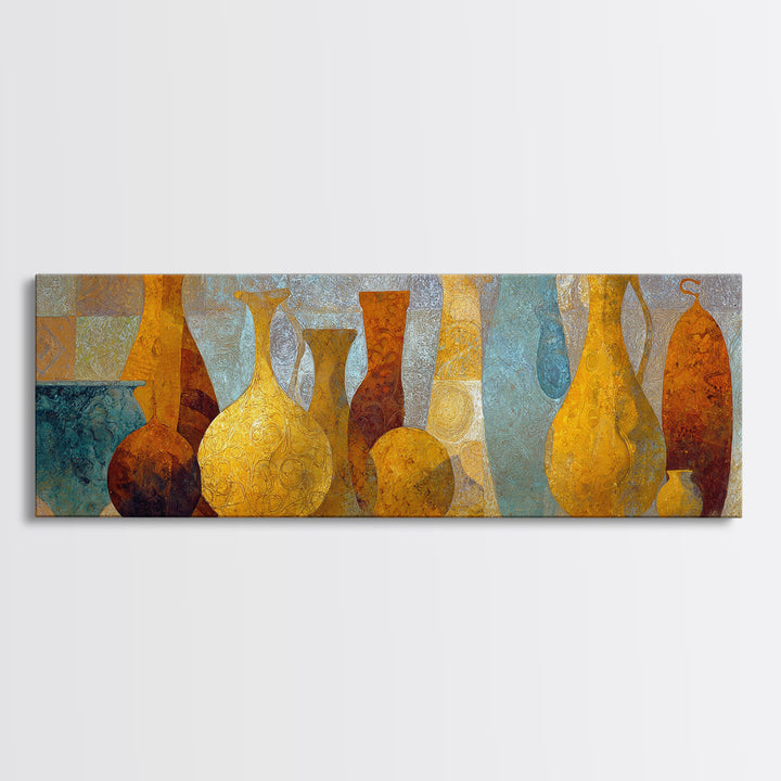 Venetian Canal Reflection Without City Crowd Canvas Print, Italian Villa Art, Gallery Wall Set, Living Room Decor, Villa, IVA-3x1-12