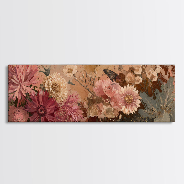 Grapevine and Wine Still Life on Linen Canvas Print, Italian Villa Art, Living Room Art, Living Room Decor, Fine Art, Villa, IVA-3x1-95