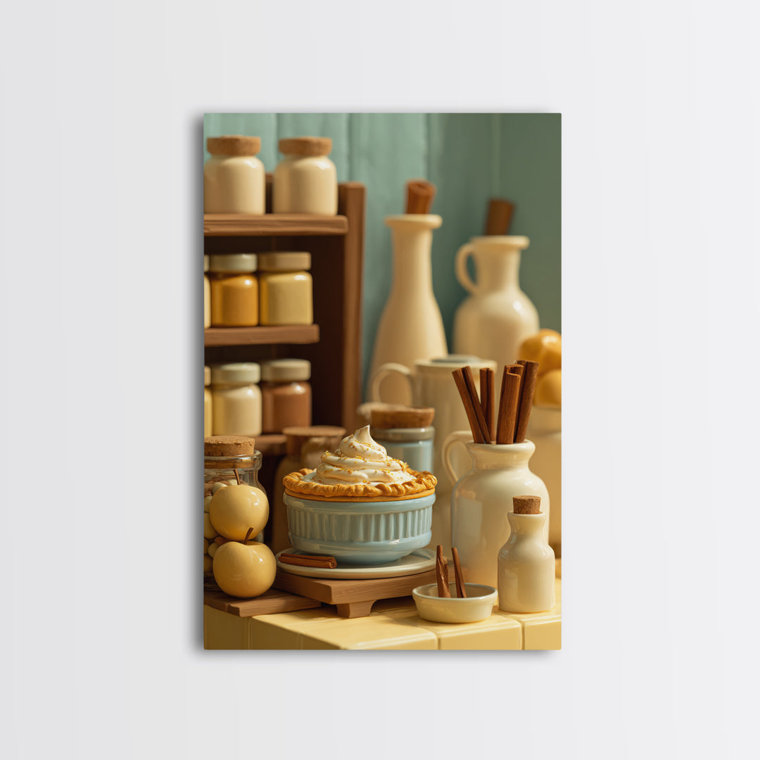 Apple Pie Cooling Canvas Print, Kitchen Art, Kitchen Prints, Kitchen Decor, Fine Art, Kitchen, Statement Artwork, Boho Decor, KIT-2x3-16