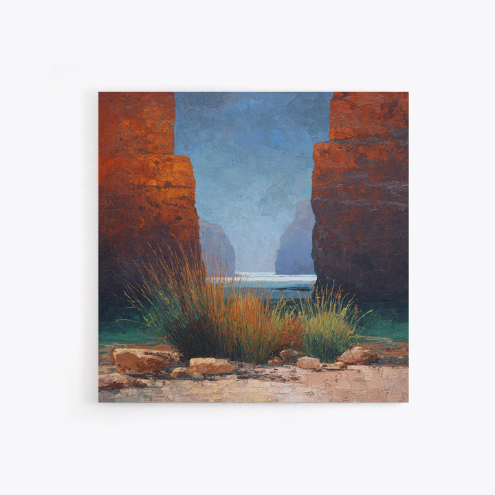 Red Canyon Walls Canvas Print, Landscape Art, Fine Art Print, Living Room Decor, Fine Art, Horizon, Digital Prints, Art Prints, LAN-1x1-5