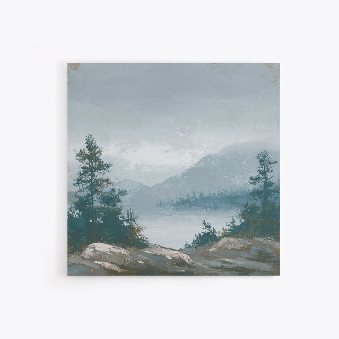 Rocky Scottish Highland Canvas Print, Landscape Art, Contemporary Art, Living Room Decor, Fine Art, Horizon, Original Art, LAN-1x1-89