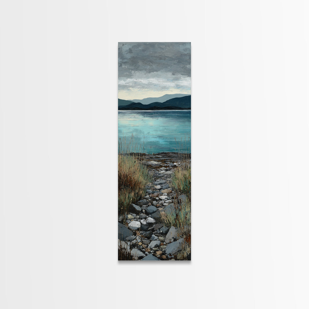 Rocky Scottish Highland Canvas Print, Landscape Art, Fine Art Print, Living Room Decor, Fine Art, Horizon, Digital Prints, LAN-1x3-5
