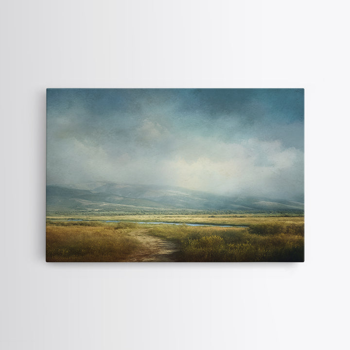 Old Country Road Canvas Print, Landscape Art, Gallery Decor, Living Room Decor, Fine Art, Horizon, Wall Art, Home Decor, LAN-3x2-48