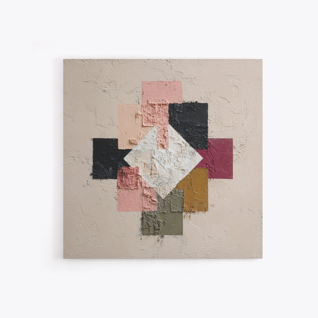 Minimal Eyes and Nose Composition Canvas Print, Line Art, Modern Decor, Living Room Decor, Abstract Art, Line, Contemporary Art, LIN-1x1-14