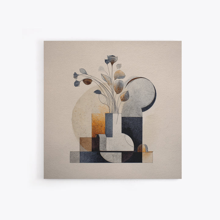 Line Art Shell and Coastal Forms Canvas Print, Line Art, Canvas Print, Living Room Decor, Abstract Art, Line, Modern Decor, LIN-1x1-15
