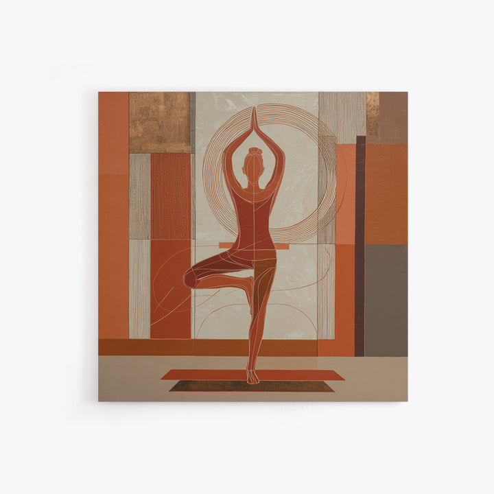 Single Line Yoga Pose Framed Canvas Print, Line Art, Wall Art, Living Room Decor, Line, Wall Art Print, Modern Wall Art, LIN-1x1-65