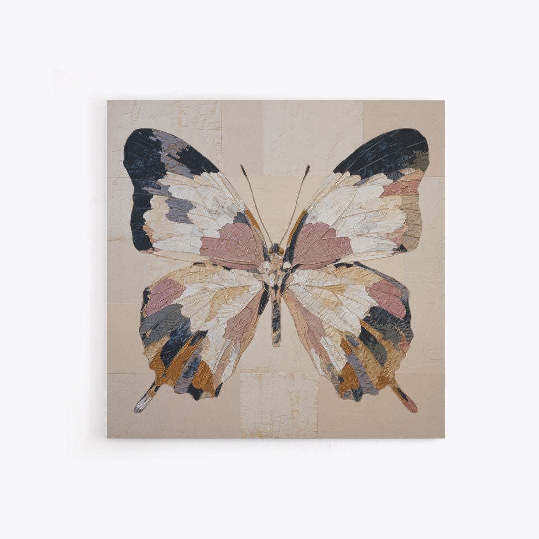 Line Art Butterfly Framed Canvas Print, Line Art, Gallery Decor, Living Room Decor, Fine Art, Line, Home Decor, Wall Decor, LIN-1x1-70