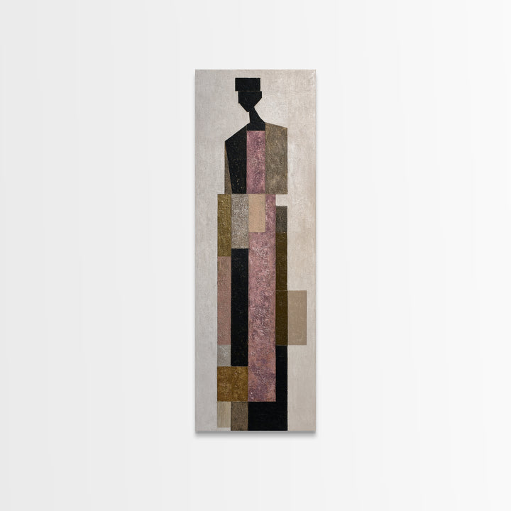 Minimal Eyes and Nose Composition Canvas Print, Line Art, Fine Art Print, Living Room Decor, Abstract Art, Line, Wall Decor, LIN-1x3-2