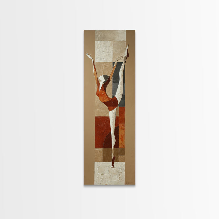 Single Line Yoga Pose Framed Canvas Print, Line Art, Decor, Living Room Decor, Abstract Art, Line, Living Room Wall Art, LIN-1x3-53
