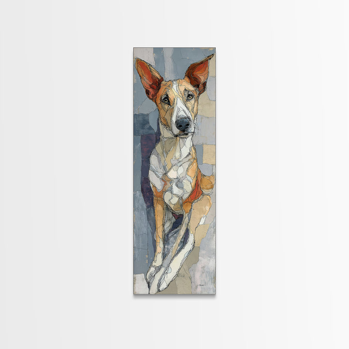 Continuous Line Dog Portrait Canvas Print, Line Art, Minimalist Wall Art, Living Room Decor, Fine Art, Line, Fine Art Print, LIN-1x3-73