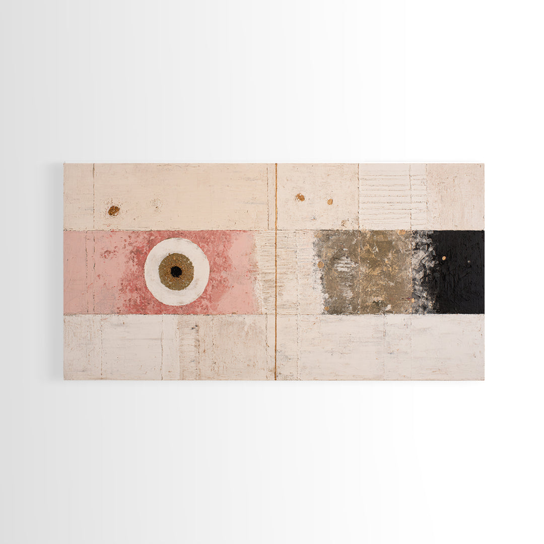Minimal Eyes and Nose Composition Canvas Print, Line Art, Printable Art, Living Room Decor, Abstract Art, Line, LIN-2x1-58