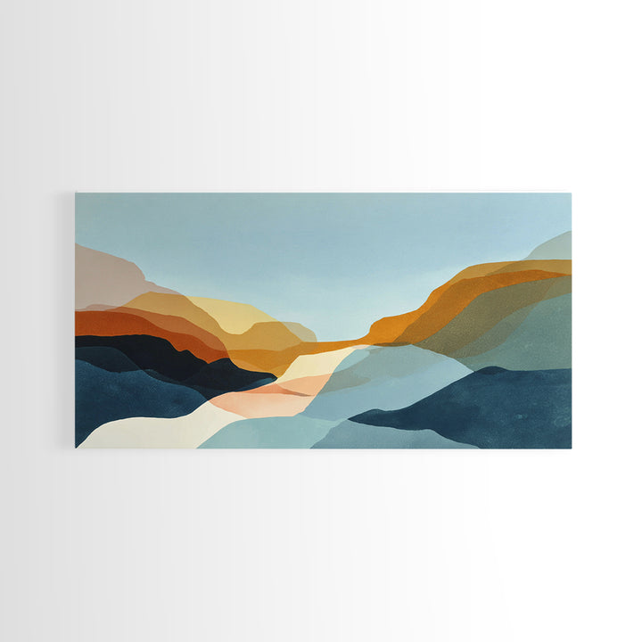 Minimal Eyes and Nose Composition Canvas Print, Line Art, Printable Art, Living Room Decor, Abstract Art, Line, LIN-2x1-82