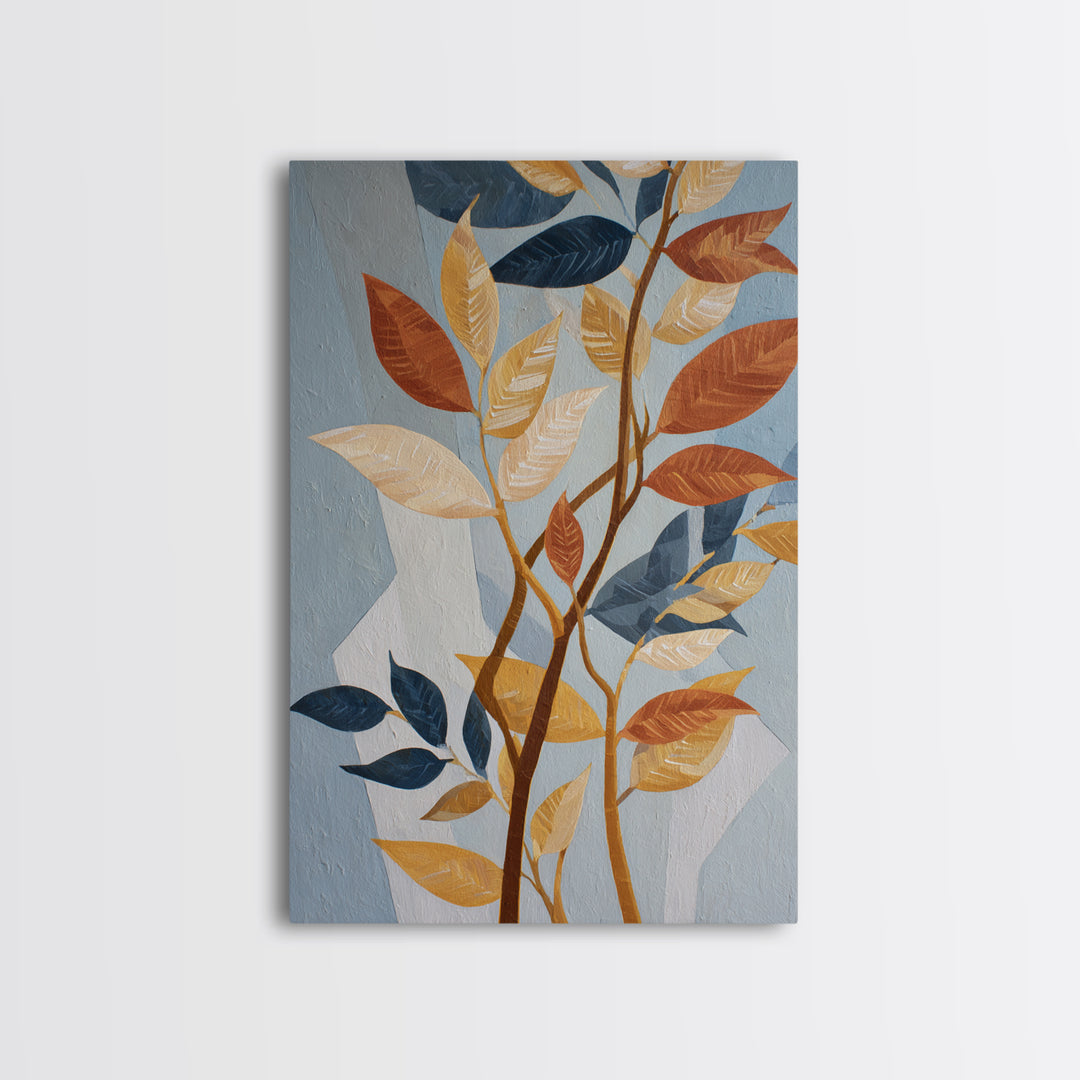 Botanical Branch Drawn Canvas Print, Line Art, Canvas Art, Living Room Decor, Fine Art, Line, Jesus Wall Art, Gallery Wall Art, LIN-2x3-11