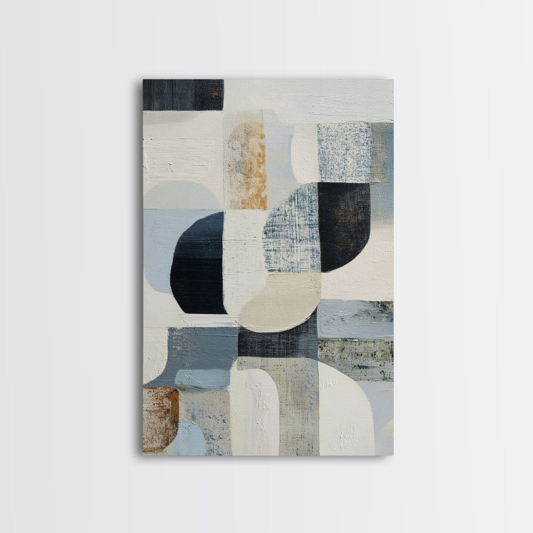 Line Art Shell and Coastal Forms Canvas Print, Line Art, Living Room Wall Art, Living Room Decor, Abstract Art, Line, LIN-2x3-23