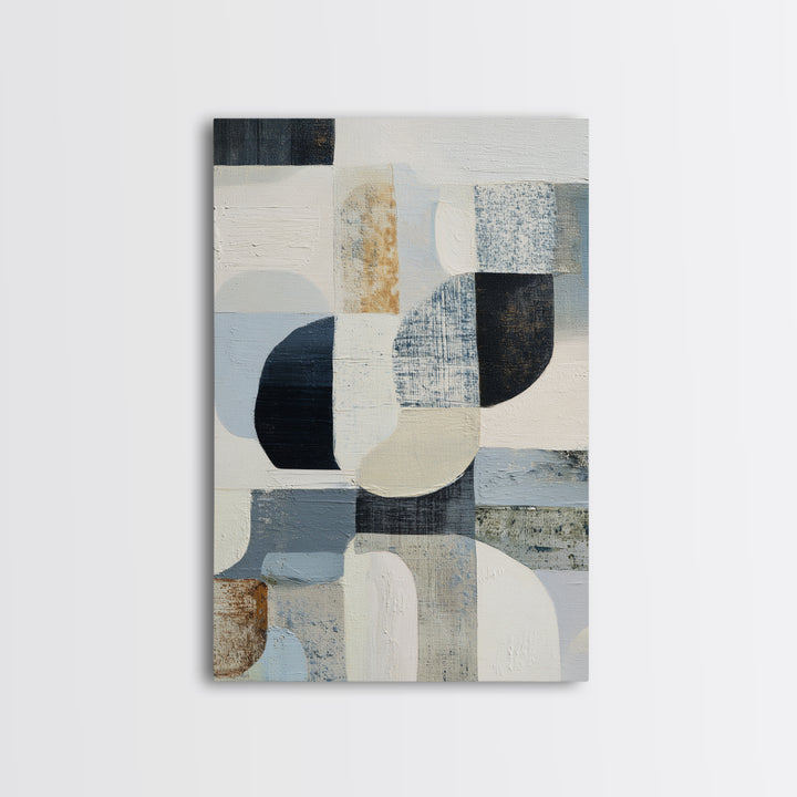 Line Art Shell and Coastal Forms Canvas Print, Line Art, Living Room Wall Art, Living Room Decor, Abstract Art, Line, LIN-2x3-23
