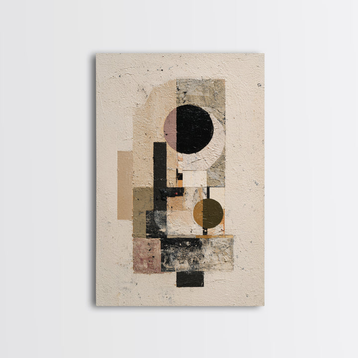 Minimal Eyes and Nose Composition Framed Canvas Print, Line Art, Digital Wall Art, Living Room Decor, Fine Art, Line, LIN-2x3-46