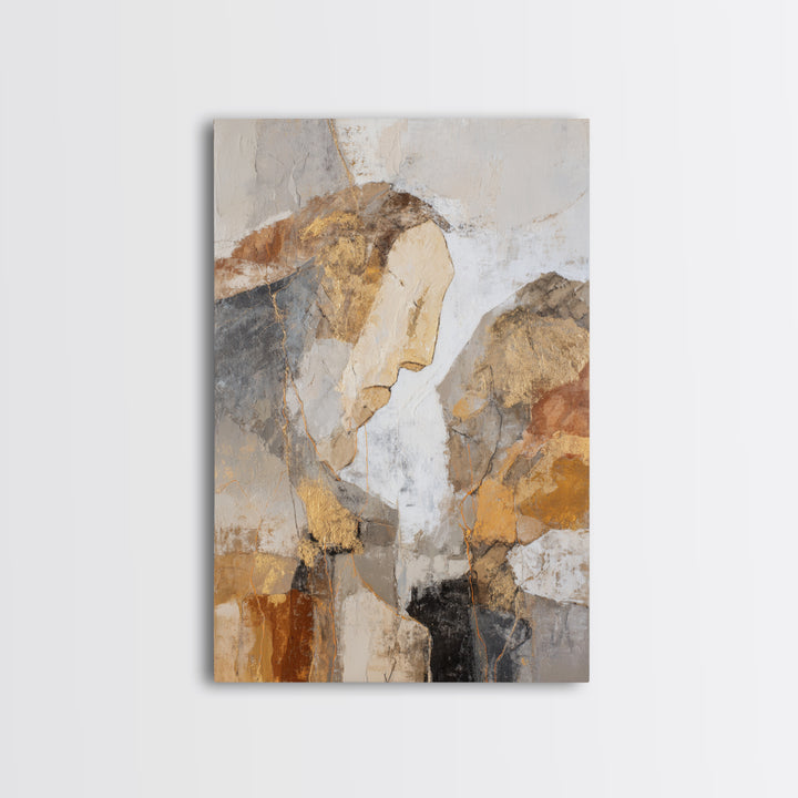 Line Art Shell and Coastal Forms Framed Canvas Print, Line Art, Portrait from Photo, Living Room Decor, Fine Art, Line, LIN-2x3-47