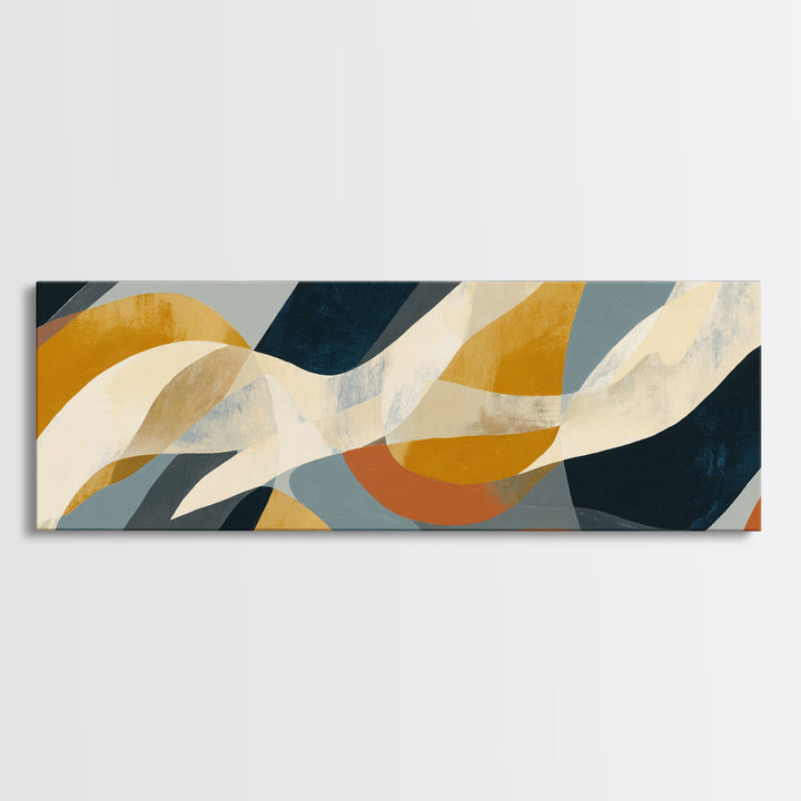 Minimal Angel Wing Contour Canvas Print, Line Art, Living Room Art, Living Room Decor, Fine Art, Line, Art Print, LIN-3x1-13