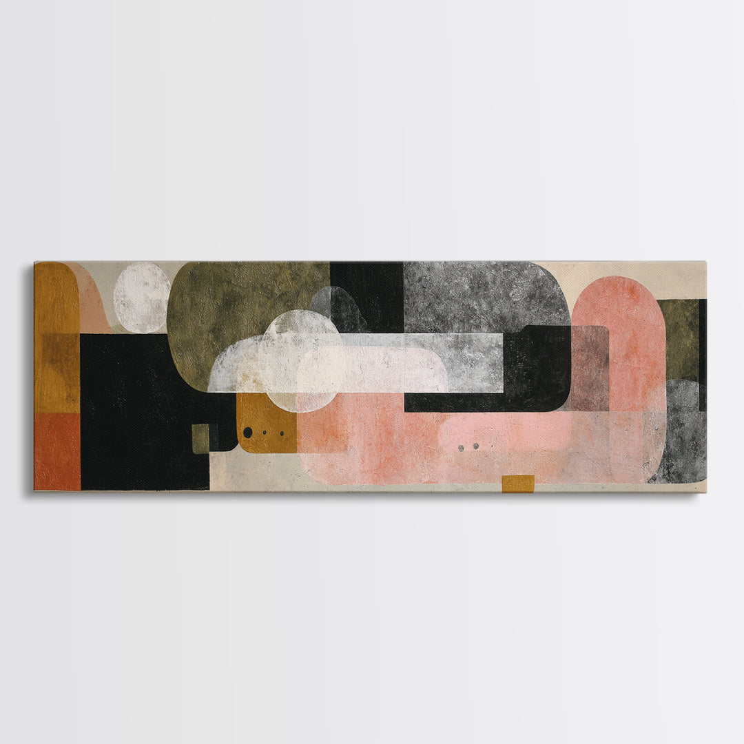 Minimal Eyes and Nose Composition Canvas Print, Line Art, Printable Art, Living Room Decor, Abstract Art, Line, LIN-3x1-30