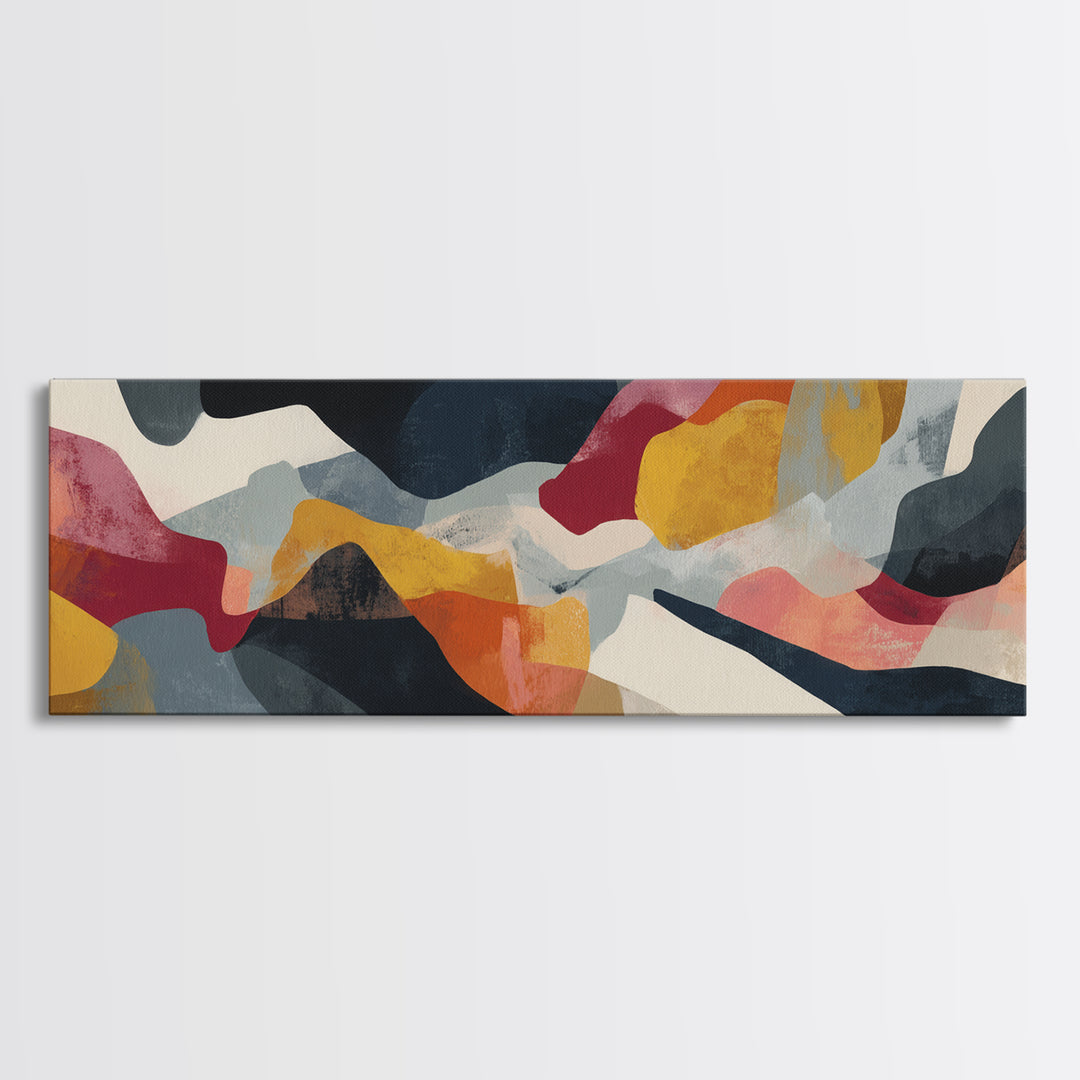 Abstract Horse Formed from Graceful Contour Canvas Print, Line Art, Canvas Art, Living Room Decor, Line, Jesus Wall Art, LIN-3x1-92