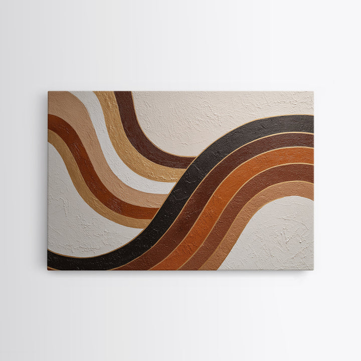 Minimal Angel Wing Contour Framed Canvas Print, Line Art, Wall Decor, Living Room Decor, Abstract Art, Line, Boho Decor, LIN-3x2-97