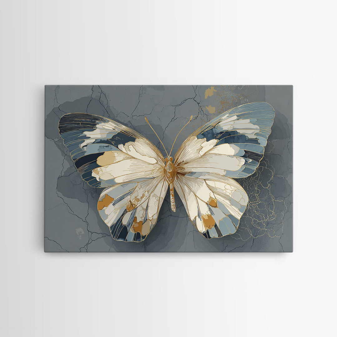 Line Art Butterfly Canvas Print, Line Art, Fine Art Print, Living Room Decor, Fine Art, Line, Wall Decor, Custom Portrait, LIN-3x2-98