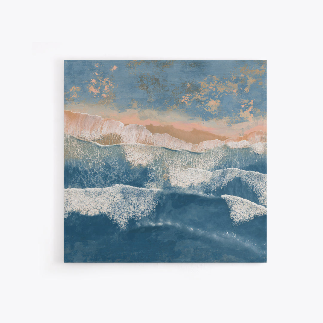 Coastal Aerial Shoreline Framed Canvas Print, Living Room Art, Large Wall Art, Living Room Decor, Living, Dopamine Decor, LIR-1x1-11